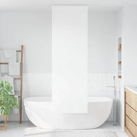 DUSCHVORHANG für Dusche Breite Stoff 66 cm - Weiß, Kunststoff (70/240cm) - MCBOSON
