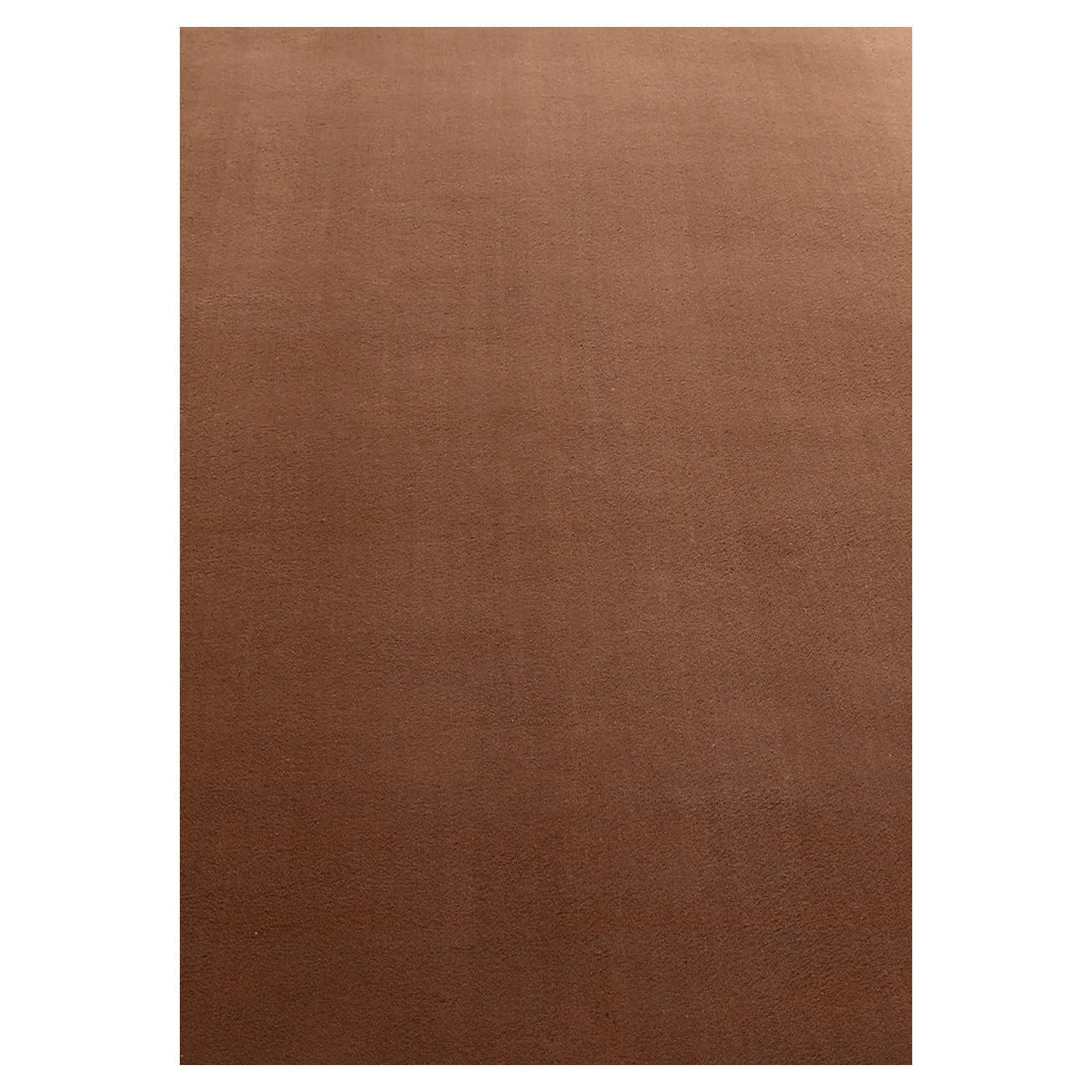 TEPPICH Kurzflor Uni-Farbe Microfaser Antirutsch Wohnzimmer waschbar Braun Rechteckig 160x230 - Braun, Textil (160/230cm) - KADIMA DESIGN