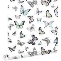 TAPETE Schmetterlinge 53 cm x 10.05 m - Lila, Papier (53/1000cm) - ESTAhome