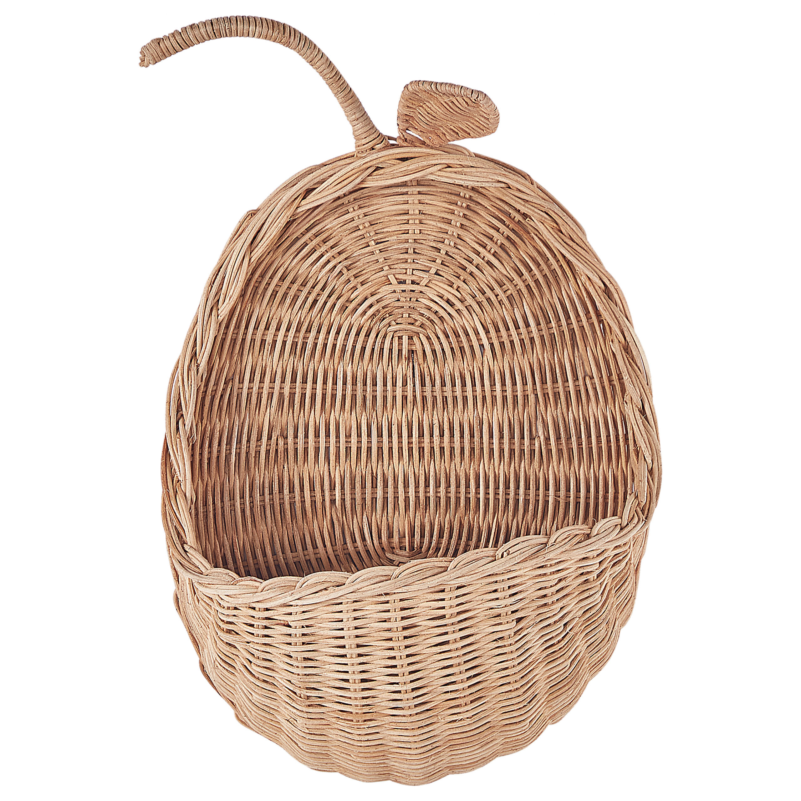 WANDDEKORATION Rattan natürlich Makonde - Naturfarben, Naturmaterialien (24/40/15cm) - Beliani
