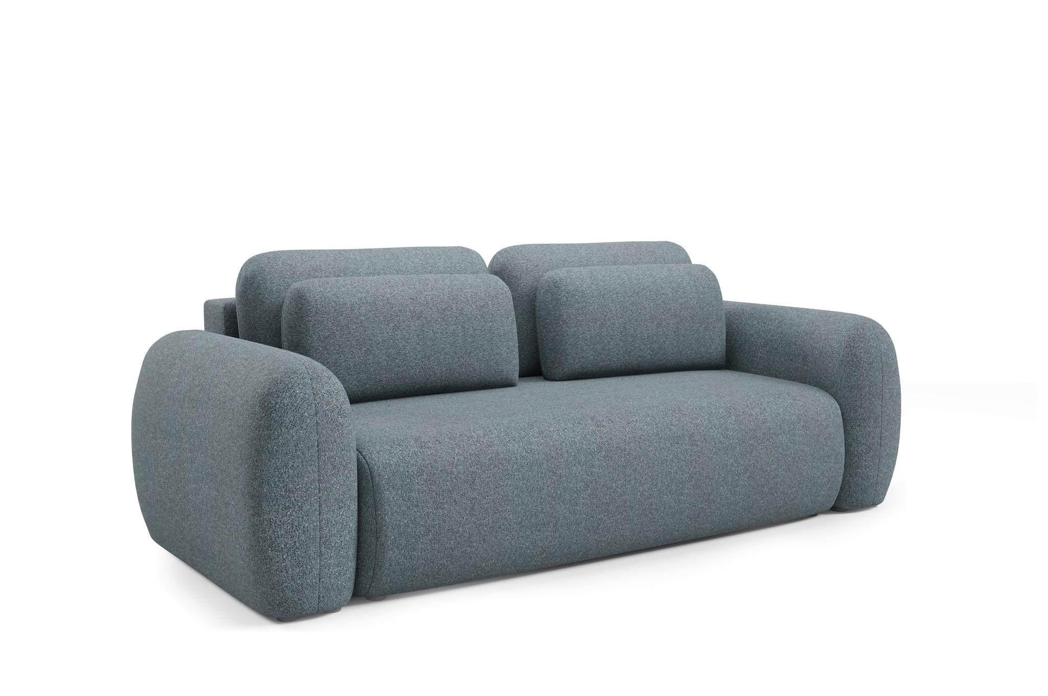 SCHLAFSOFA Gaston - Anthrazit, Holzwerkstoff/Textil (266/95/110cm) - Fun Möbel