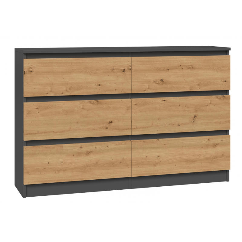 Raumhirsch Furniture Kommode Anthrazit 120x75x30 cm