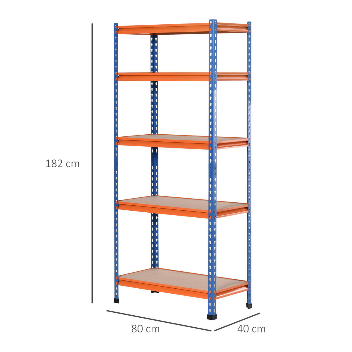 REGAL DE-18483 Blau/Orange - Blau, Metall (40/182/80cm) - ComfortXL