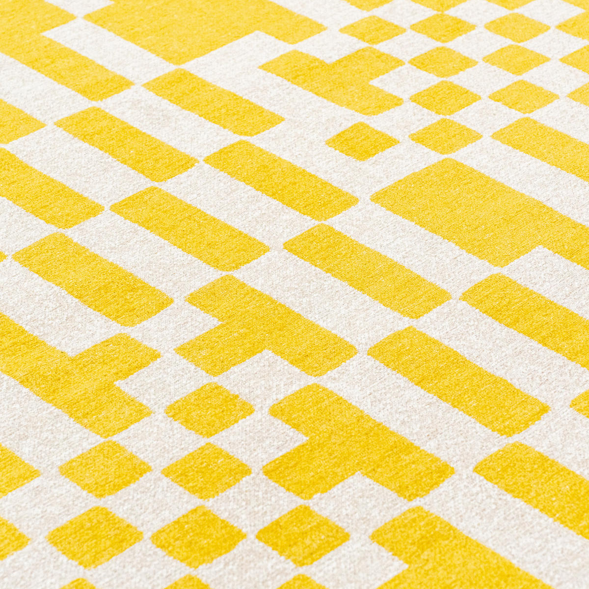 PREPROGA Chess Cupcake 170/240 cm - rumena, tekstil (170/240cm) - Louis De Poortere