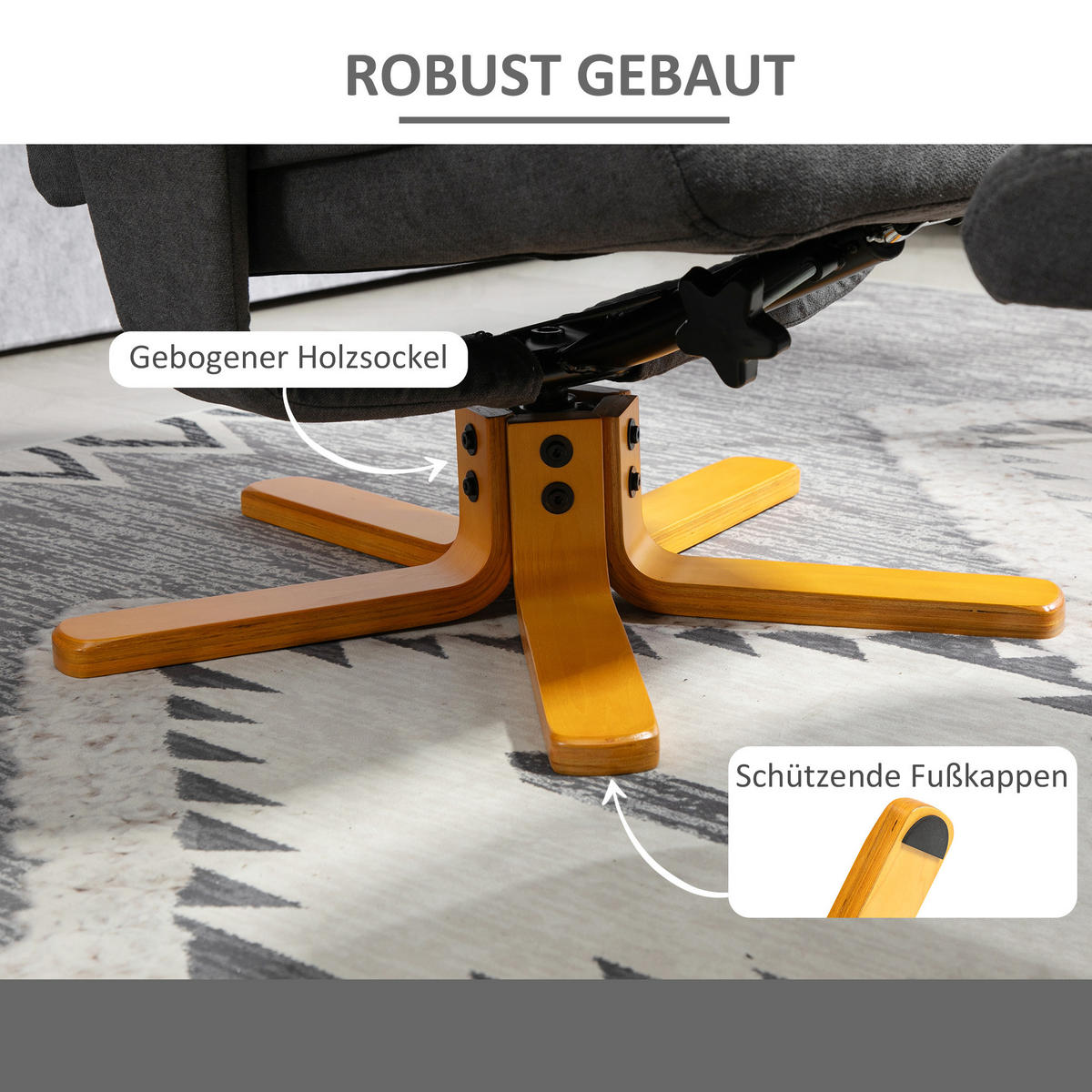 SESSEL Dunkelgrau 79.0/80.0/104.0cm - Dunkelgrau, Textil (80/104/79cm)