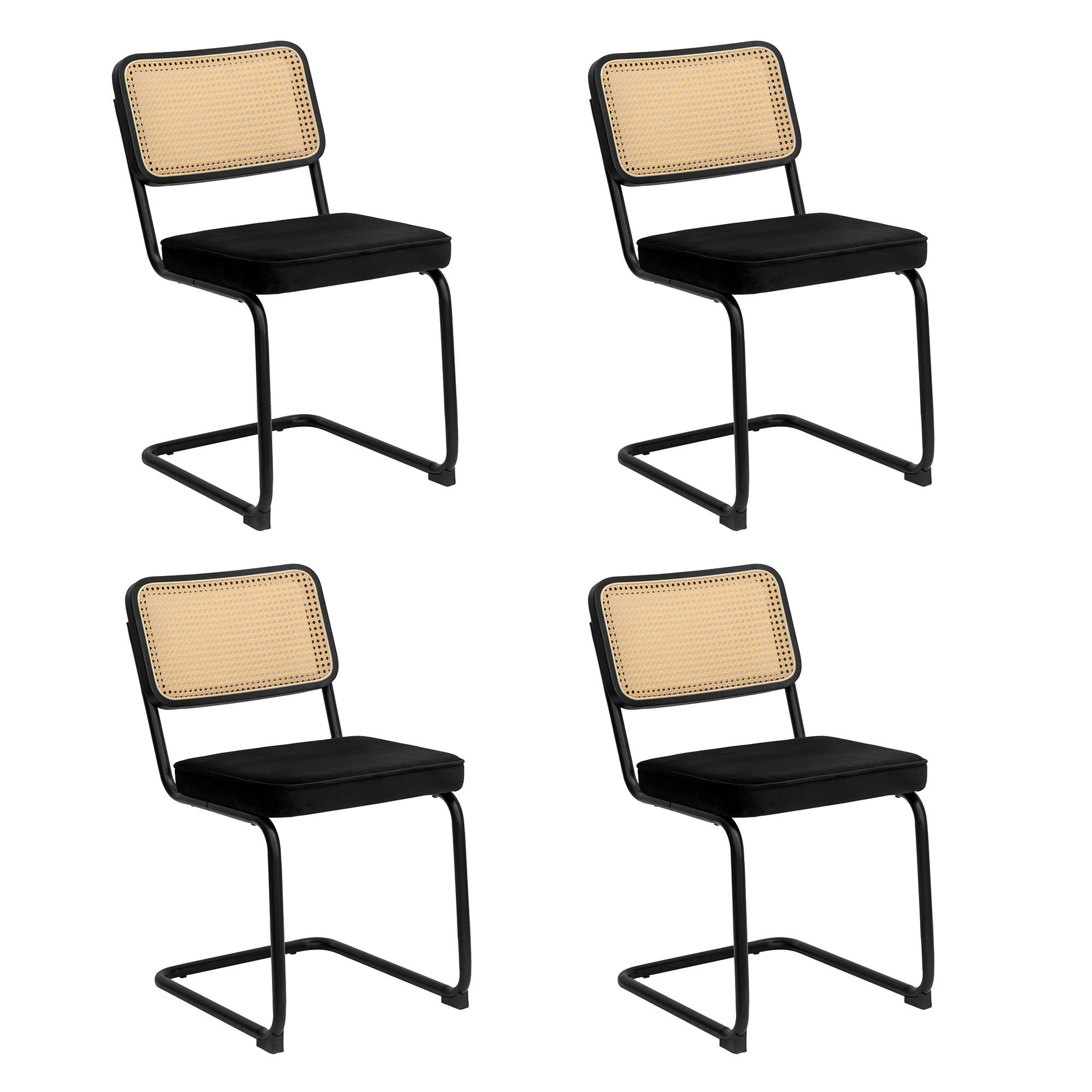 ComfortXL Schwingstuhl Schwarz 46.4x84.6x53 cm
