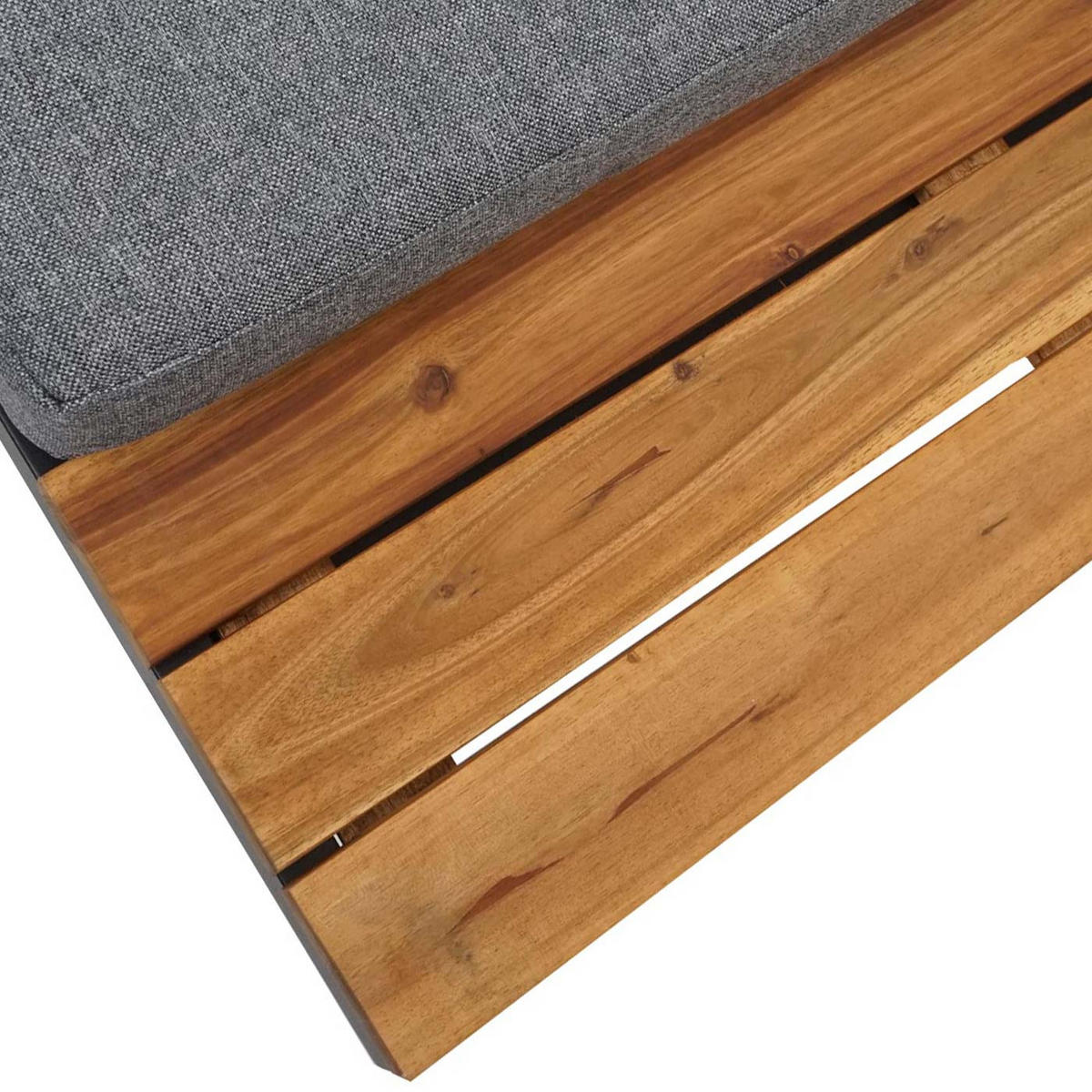 GARTEN GARNITUR 3ER-SET Braun, Grau - Braun/Grau, Holz - MCW