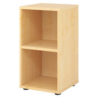 REGAL - 2 Ordnerhöhen 40/40/74,8 cm in Ahornfarben - Ahornfarben, Holzwerkstoff (40/74.8/40cm) - bümö