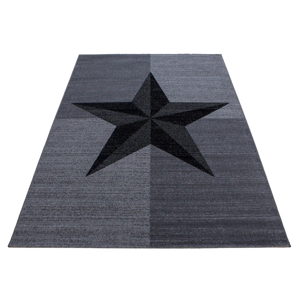 Thumbnail - Kadima Design Teppich, Grau, Textil, Stern/Sternzeichen, Rechteckig, 140x200 cm, pflegeleicht, Teppiche & Böden, Teppich...