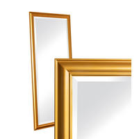 WANDSPIEGEL XL 180x80 cm, Gold, Holz - Goldfarben, Holz (80/180/80cm) - dasmöbelwerk
