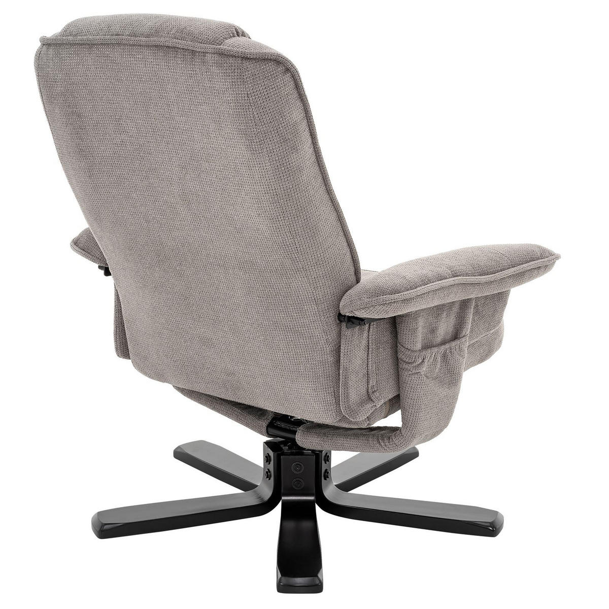 RELAXSESSEL CHARLY - Schwarz/Grau, Textil (76/87/61cm) - IDIMEX