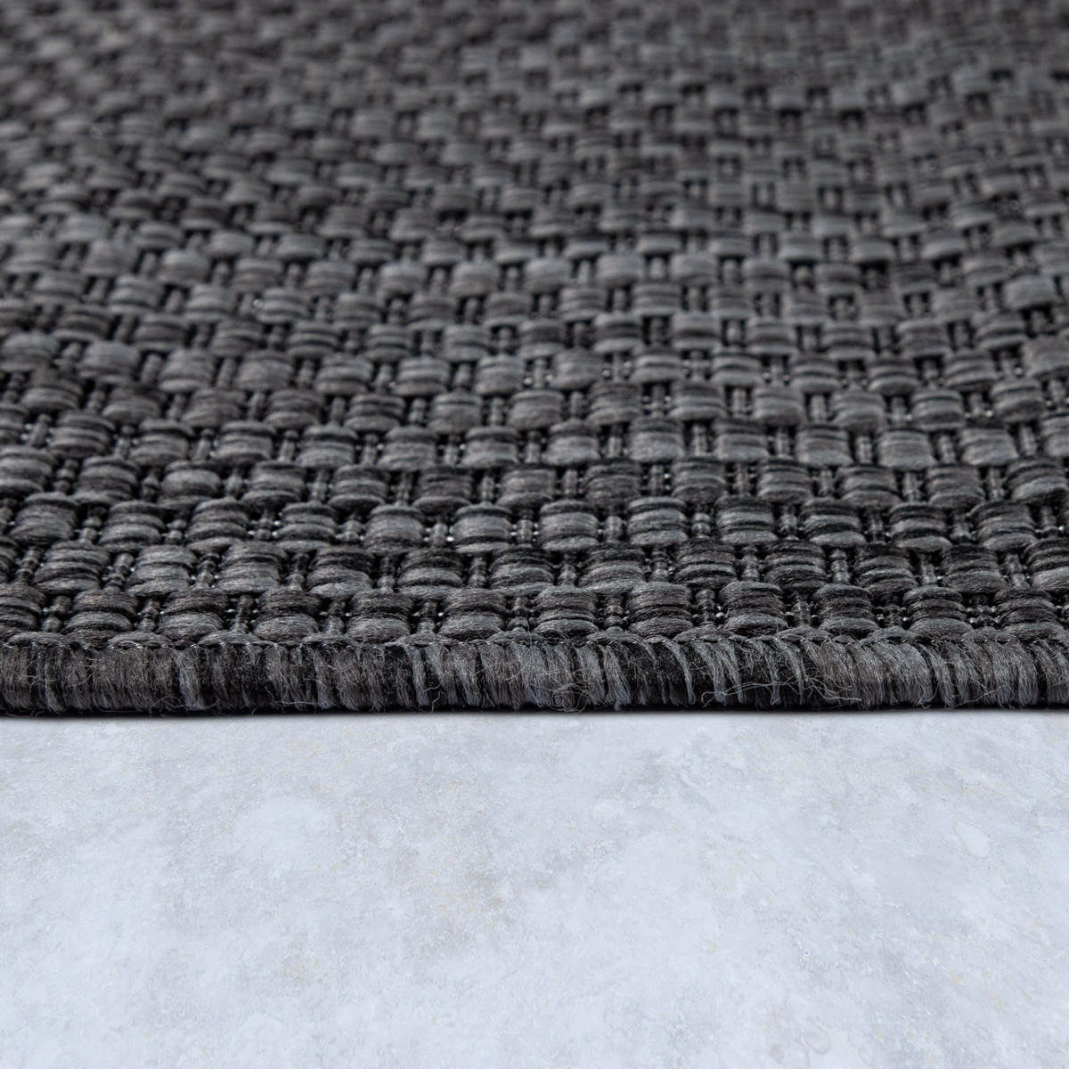 OUTDOORTEPPICH 200/200 cm Venedig 165 - Anthrazit, Kunststoff (200/200cm) - Paco Home
