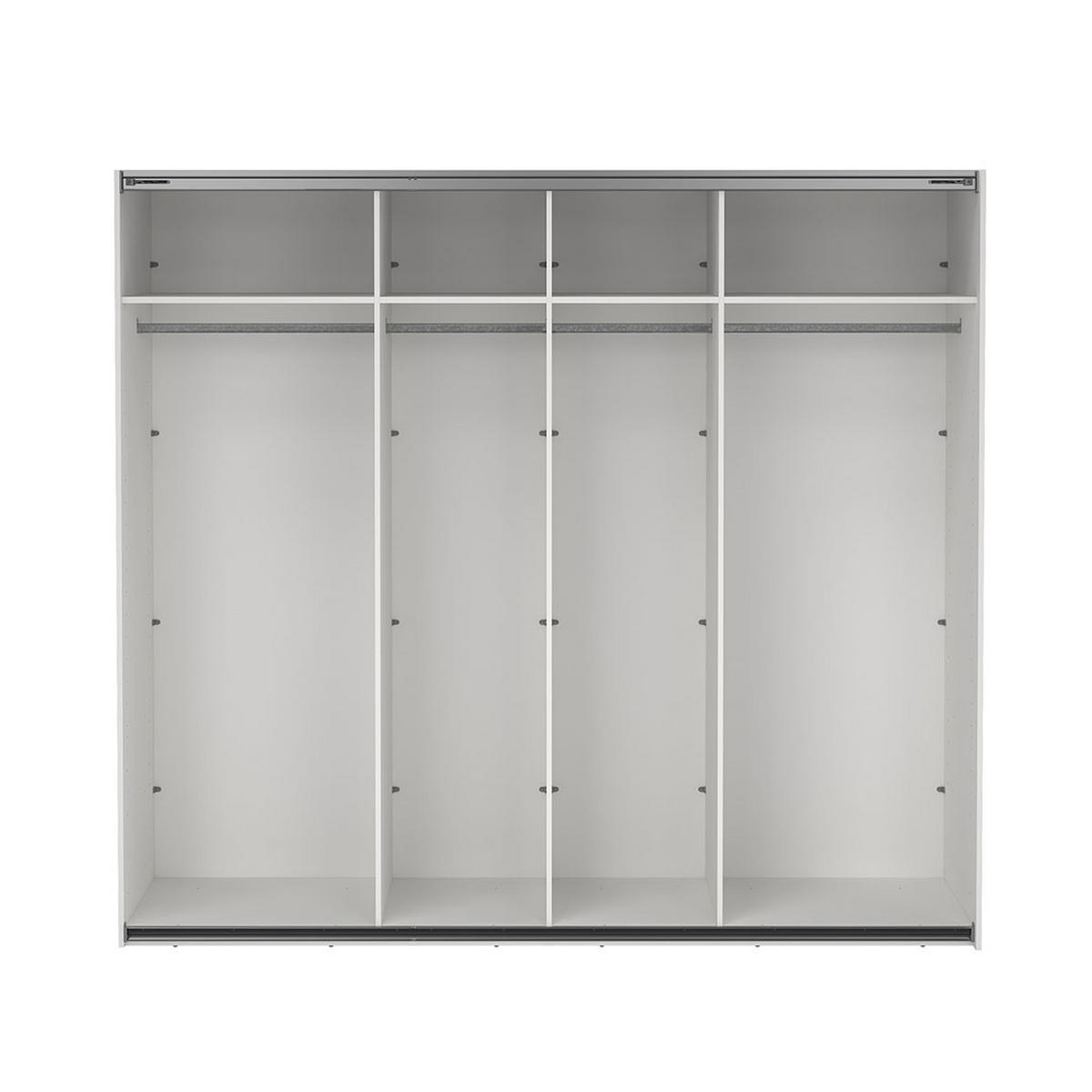 SCHIEBETÜRENSCHRANK, Catania, Weiß, Holzwerkstoff, 244 x 67 x 221 cm - Weiß, Holzwerkstoff (244/221/67cm) - ebuy24
