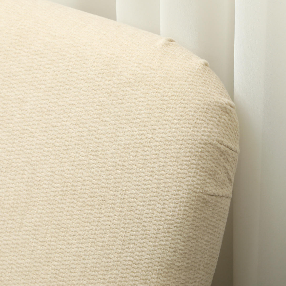 SOFA 2-Sitzer Samt 130 x 74 x 79 cm Cream White - Weiß, Holzwerkstoff (130/79/74cm) - Meubliv