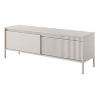 TV-SCHRANK Beige 155 cm Santori auf Beine, 2 Türen - Beige, Holz (154/53/40cm) - Emporius