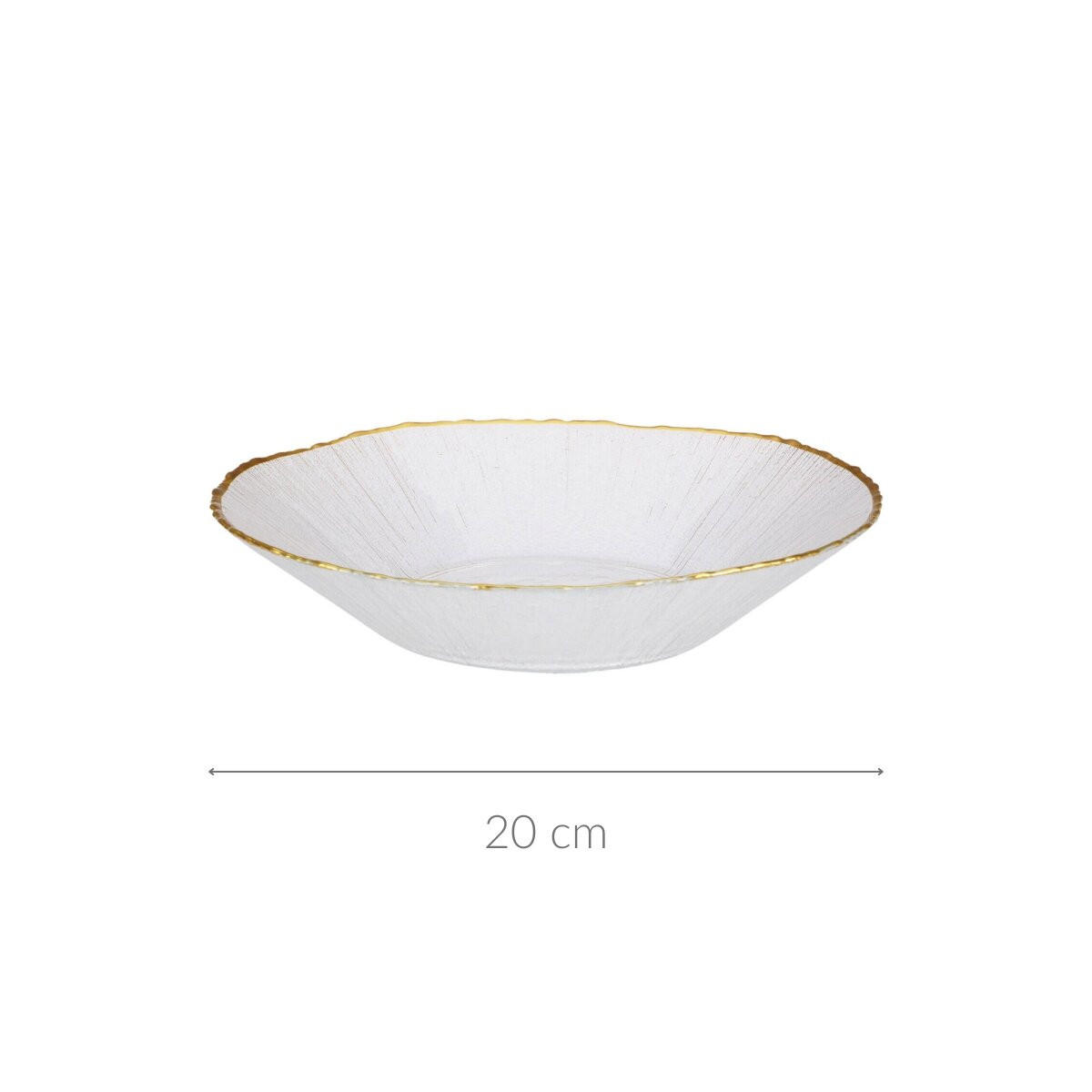 SUPPENTELLER Datura 20 cm - Transparent, Glas (20cm) - Home Styling Collection