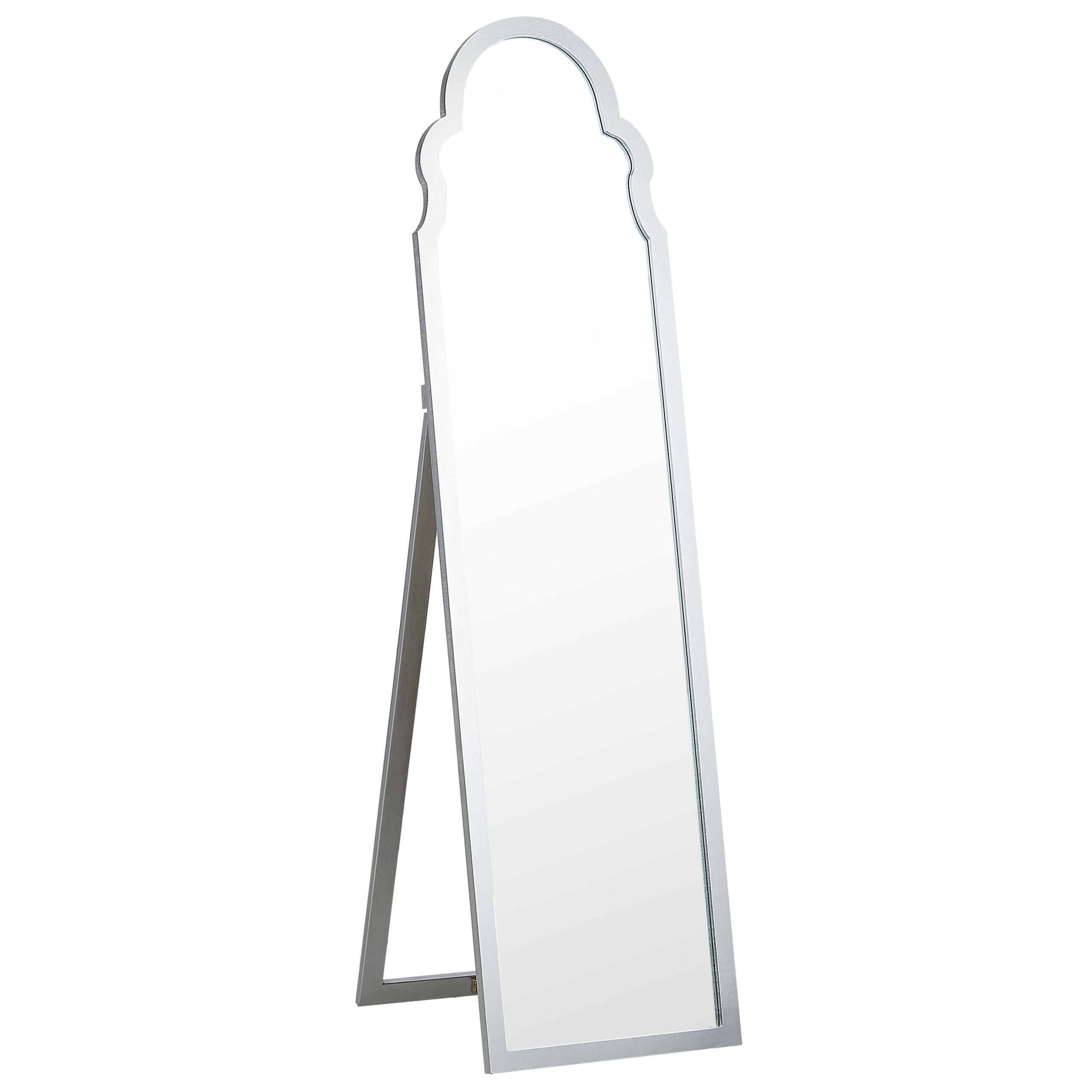 STEHSPIEGEL silber 40/150 cm Chatillon - Silberfarben, Holzwerkstoff (40/150/60cm) - Beliani