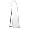 STEHSPIEGEL silber 40/150 cm Chatillon - Silberfarben, Holzwerkstoff (40/150/60cm) - Beliani