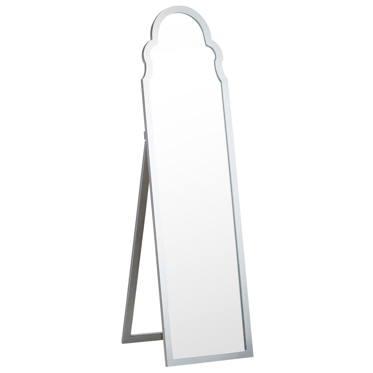 STEHSPIEGEL silber 40/150 cm Chatillon - Silberfarben, Holzwerkstoff (40/150/60cm) - Beliani