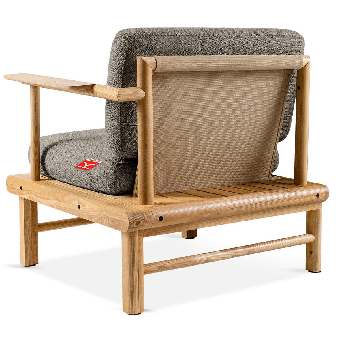 GARTENSTUHL ATREDA - Grau, Holz/Textil (91/80/80cm) - KONSIMO®