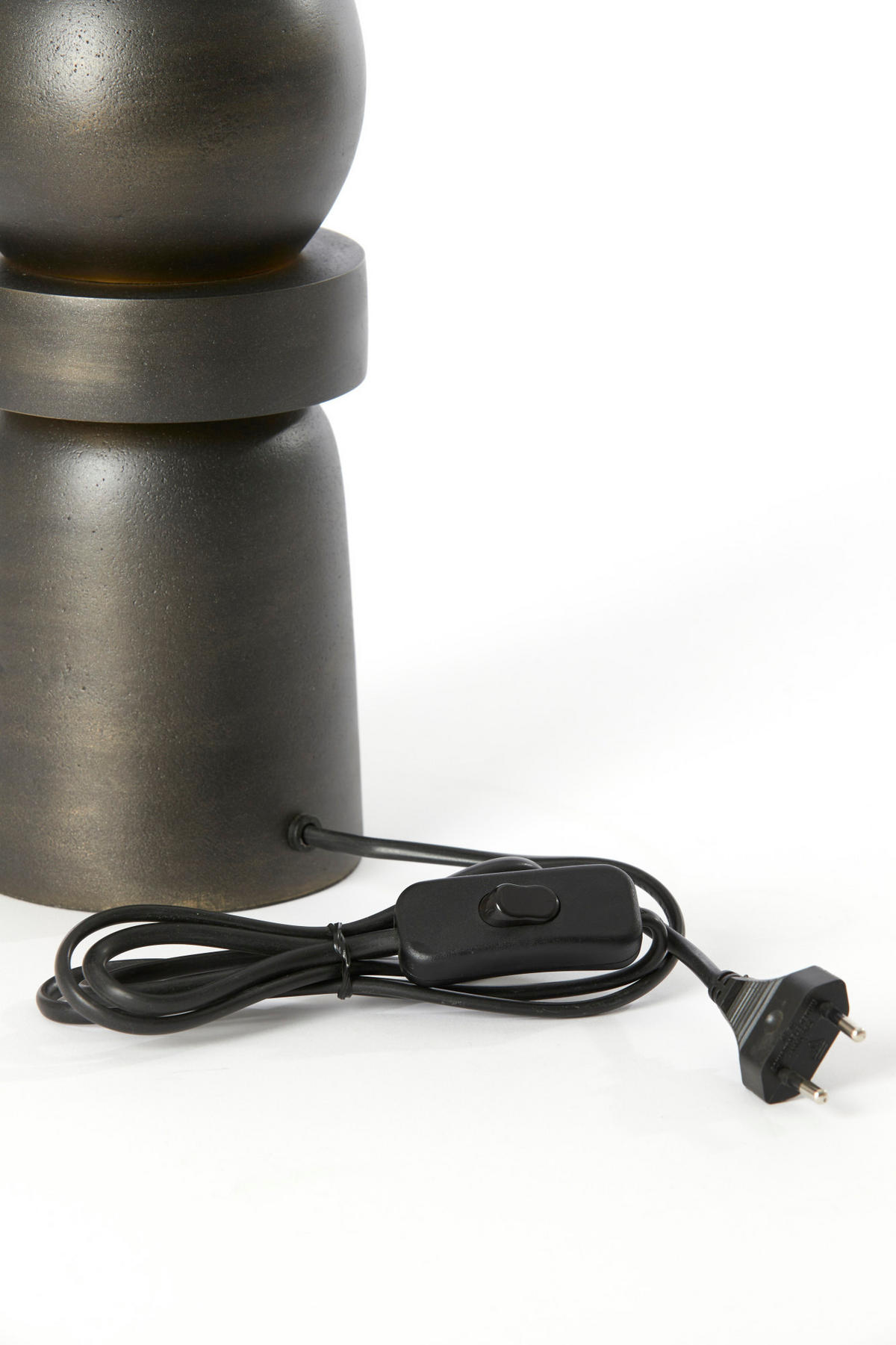 LAMPENFUSS Labis Grau Ø11/37 cm - Grau, Metall (11/11/37cm) - Light & Living