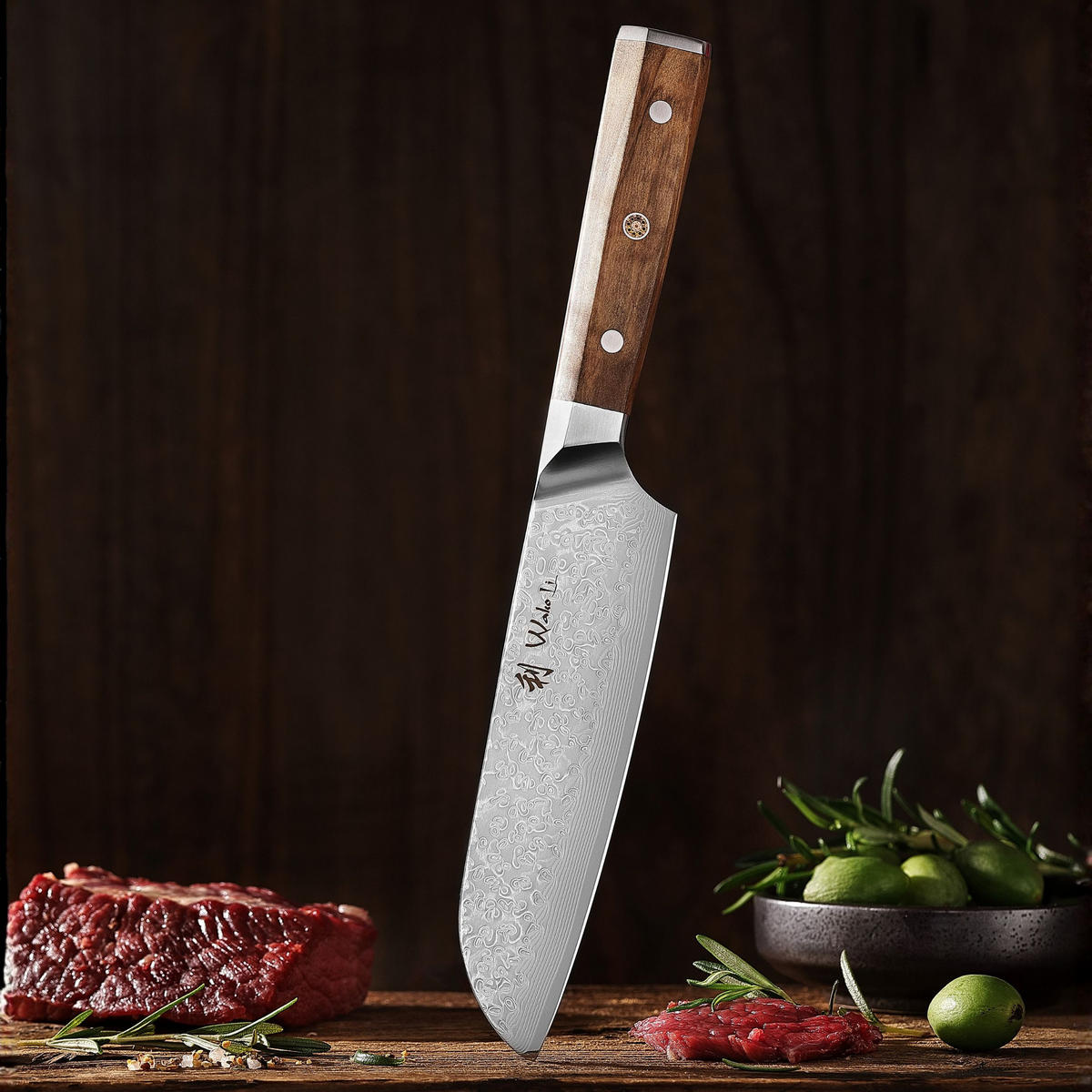 SANTOKUMESSER 18 cm - Braun, Metall (31cm) - Wakoli