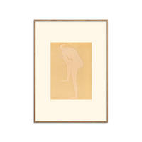 POSTER mit Rahmen Arch Atelier - Auguste Rodin - Eichefarben/Orange, Holz/Papier (30/40cm) - Poster&Frame