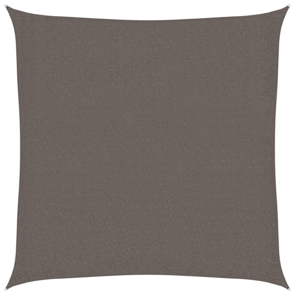 SONNENSEGEL 160 g/m² Anthrazit 2,5x2,5 m HDPE - Anthrazit, Textil (250/250cm) - furnicato