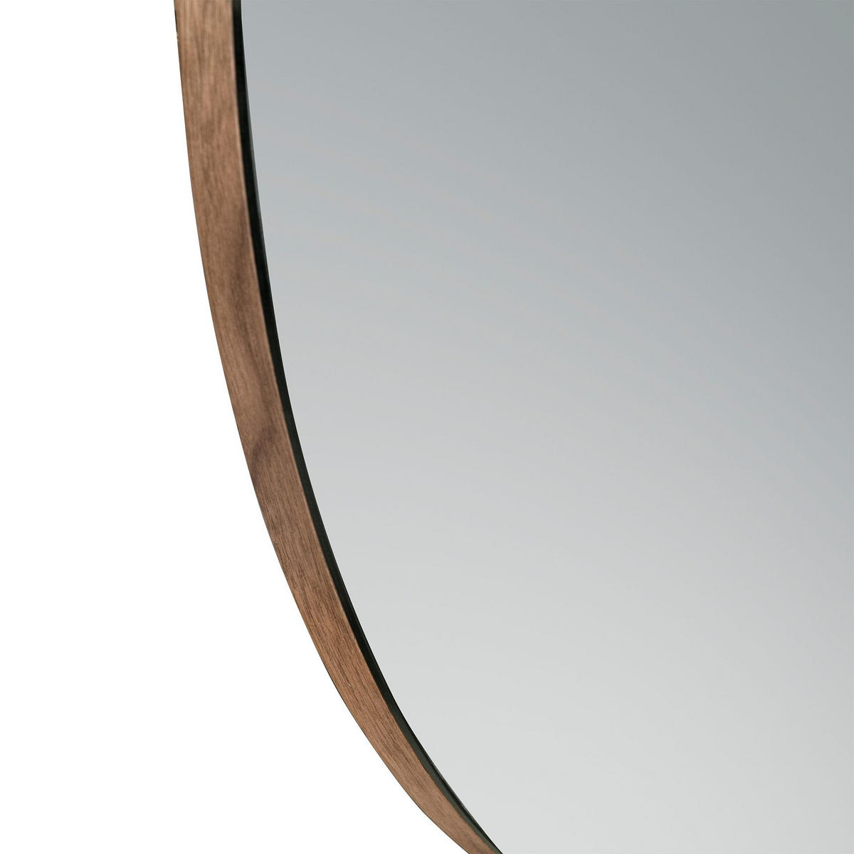 WANDSPIEGEL Wandspiegel Runden Walnuss Ø70/3 cm - Walnussfarben, Holz (70/3/70cm) - ANGEL CERDA