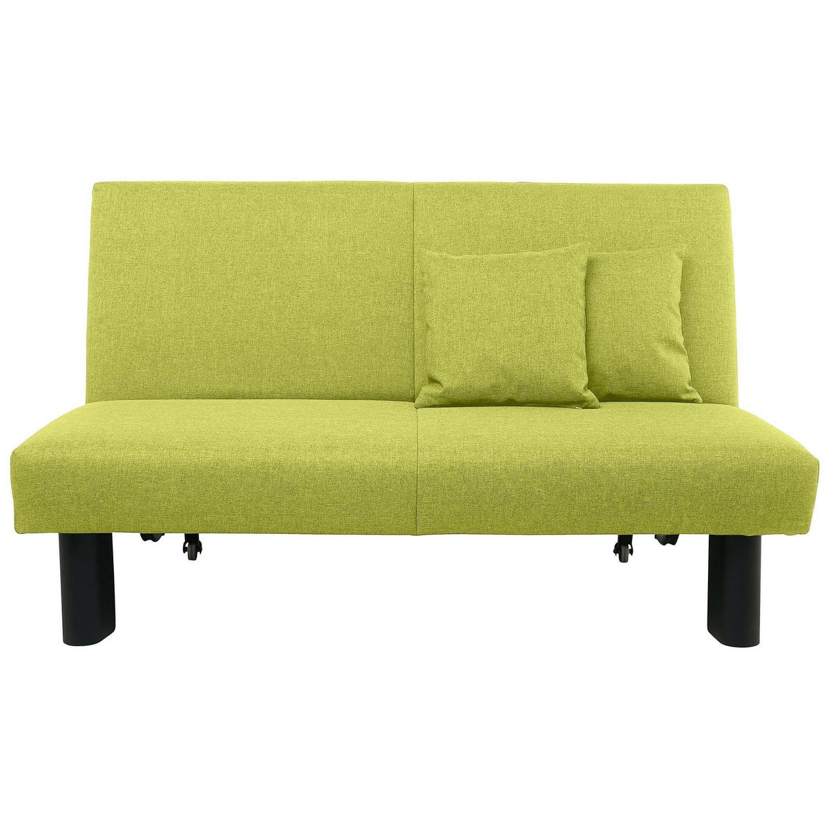 FALTSOFA Kalomira Bezug Flachgewebe Metall schwarz / apfel - Grün, Kunststoff (145/84/100cm) - 58aufmkessel