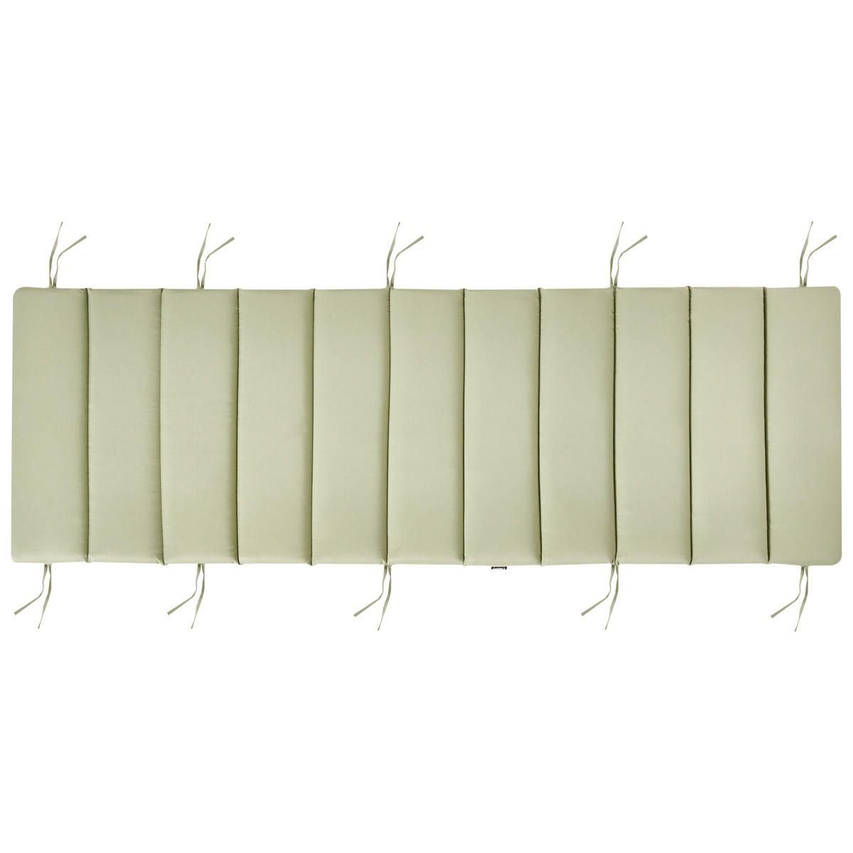 Liegenauflage Hellgrün 60/180 cm Brescia Premium - Hellgrün, Textil (180/5/60cm) - Beliani