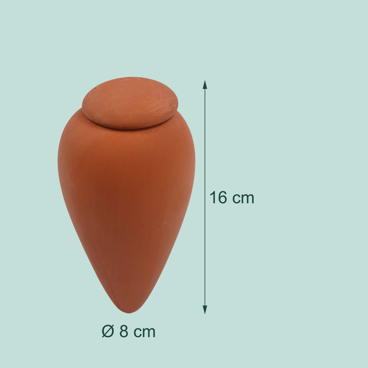 ZAVLAŽOVAČ Prírodný 2 ks-Set s viečkom 350 ml - svetlohnedá, keramika (8/16/8cm) - Relaxdays