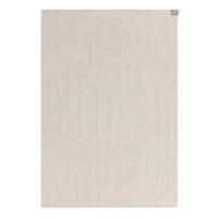 TEPPICH Moderner handgetufteter aus reiner Wolle für Wohn- und Schlafzimmer ZEMA Weiß 160 x 230 cm - Weiß, Naturmaterialien (160/230cm) - Novatrend