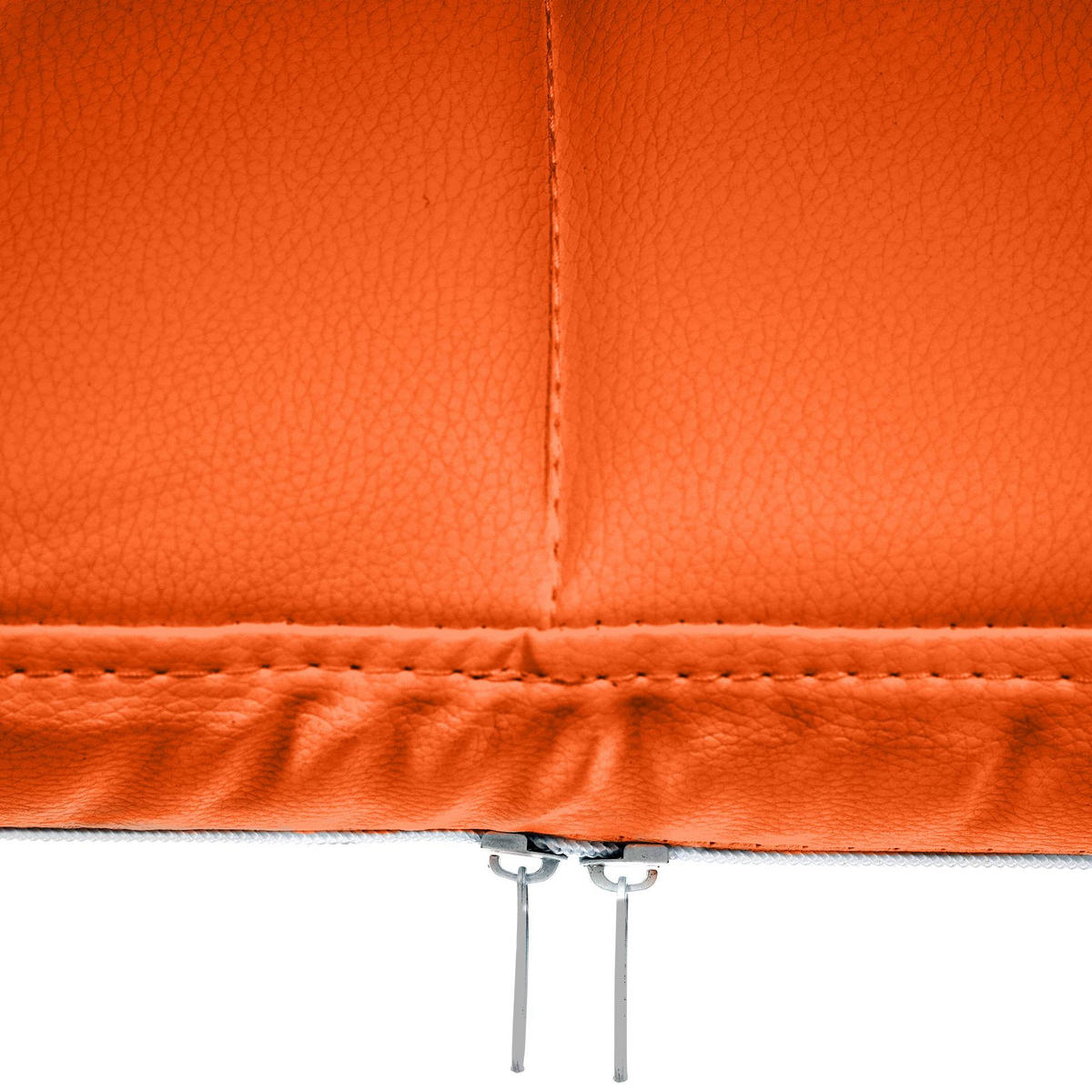 ARMLEHNENSTUHL Lederlook Orange - Orange, Textil/Metall (59/84/58cm) - CLP