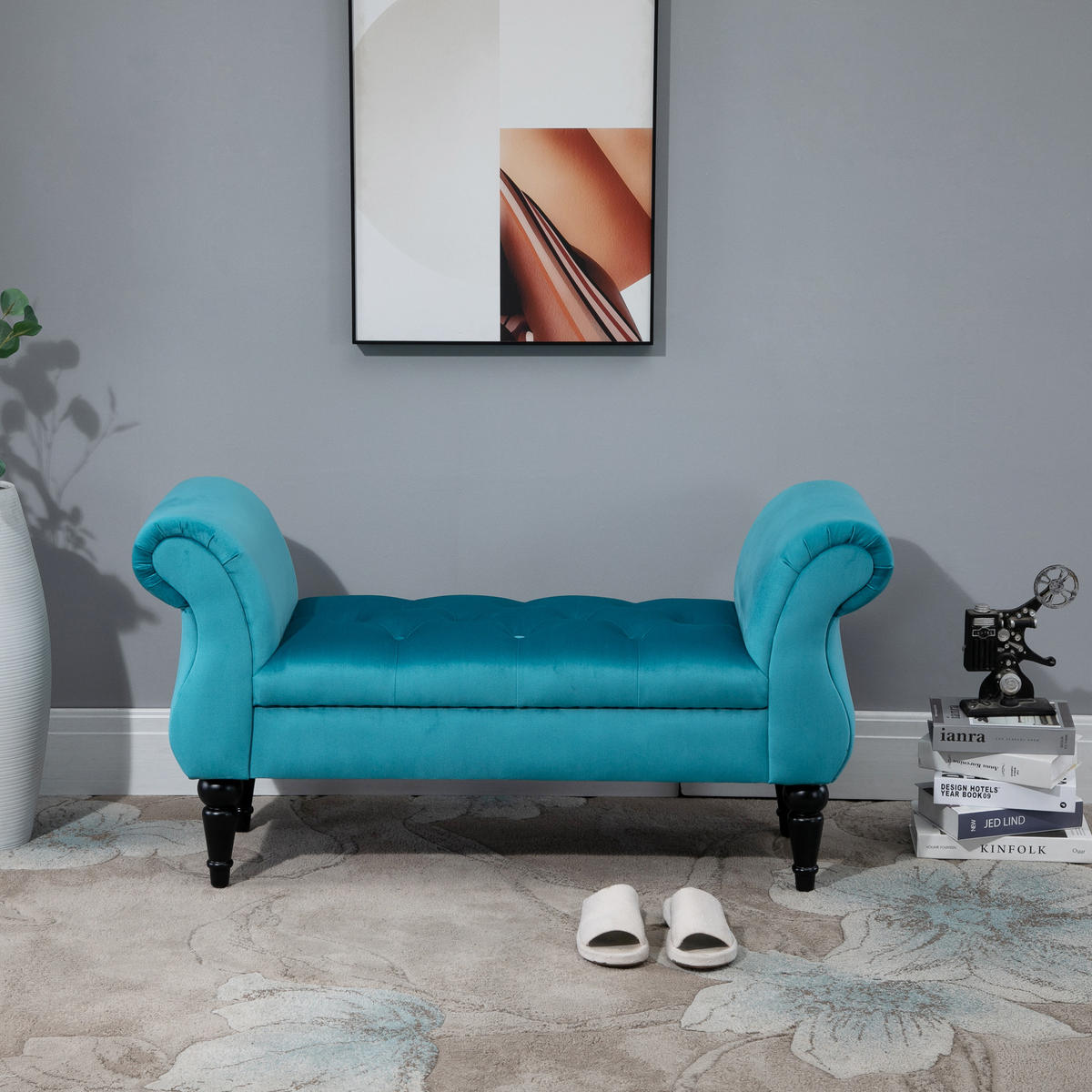 SITZBÄNKE Blau 1 Stück - Blau, Kunststoff (117/58/40cm) - GiPP