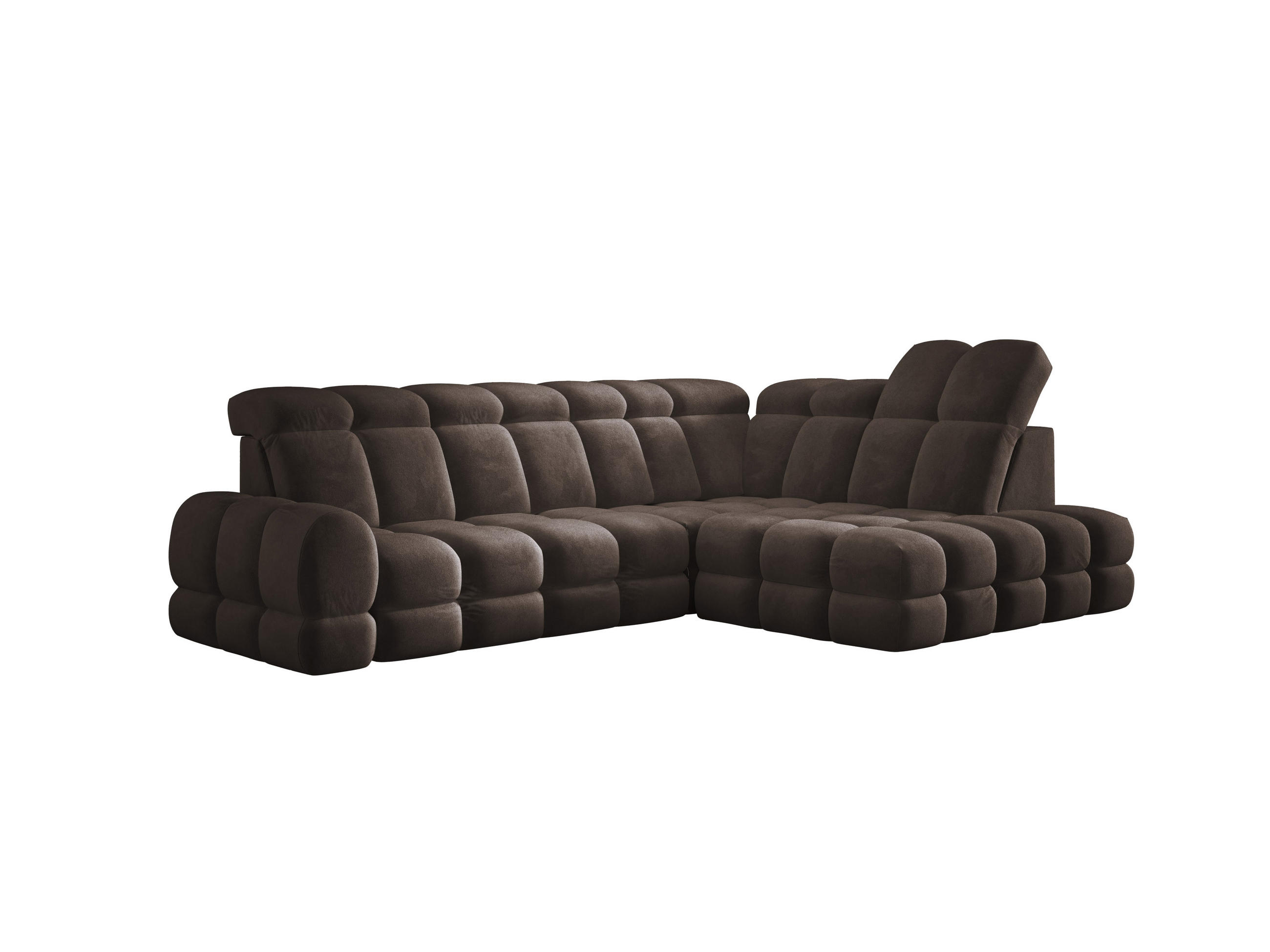 ECKSOFA TOLLO Salvador-stoff L-form 302x217x105 cm grau - Hellgrau, Holz/Textil (217/302cm) - DomoHome