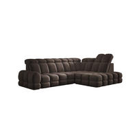 ECKSOFA TOLLO Salvador-stoff L-form 302x217x105 cm grau - Hellgrau, Holz/Textil (217/302cm) - DomoHome