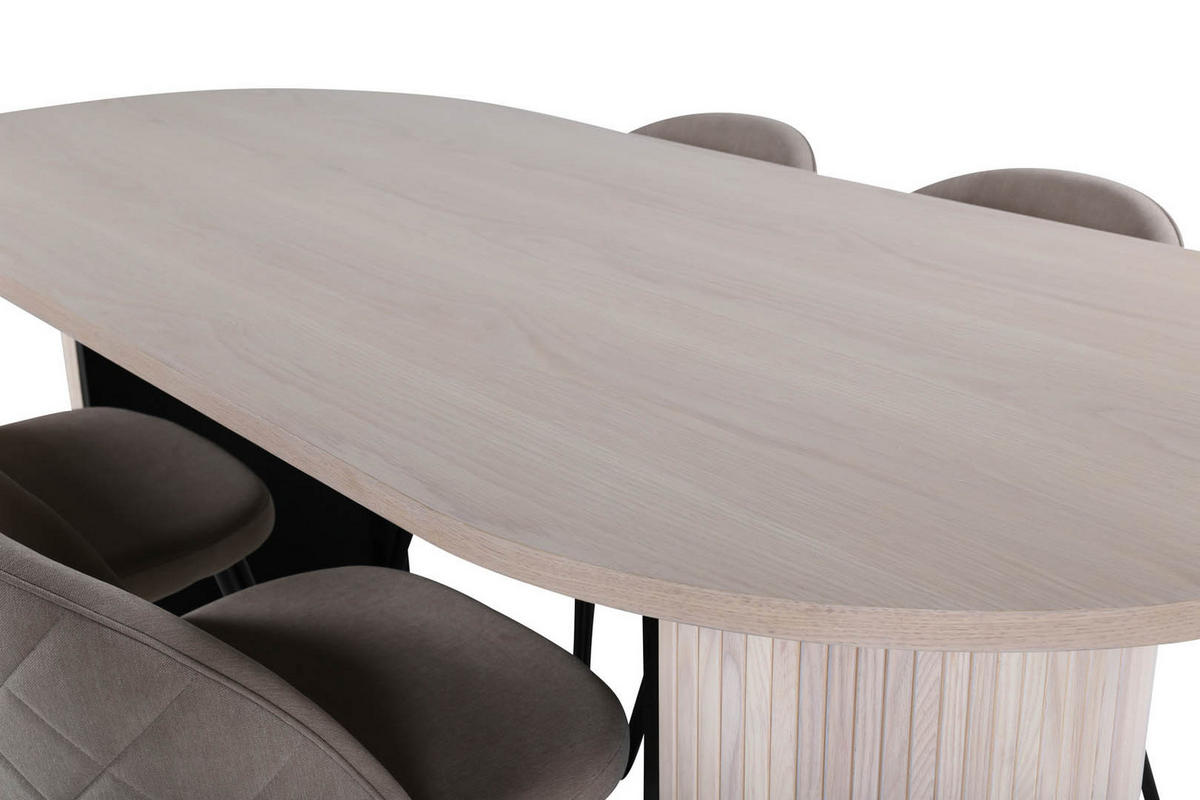 TISCHGRUPPE Beige - Beige, Holzwerkstoff (90/75/200cm) - ebuy24