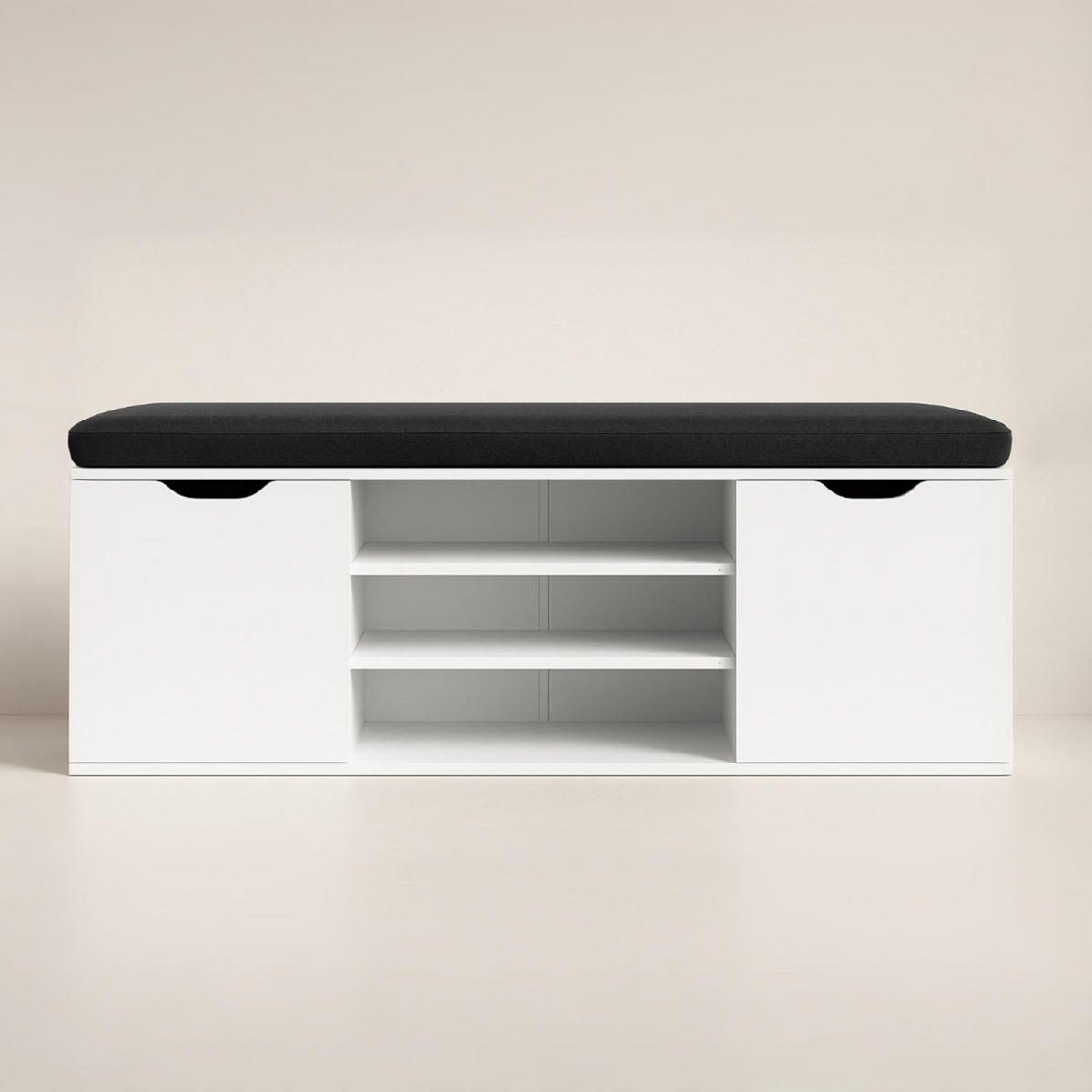 SCHUHSCHRANK Porta 103/30/46 cm Sitzfläche - Weiß, Holzwerkstoff (30/46/103cm) - BOXIMO