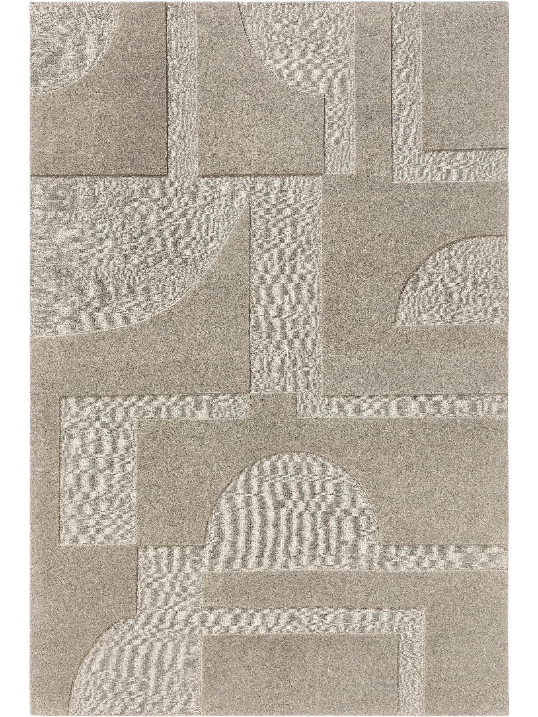 benuta Wollteppich Hellgrau 200x300 cm