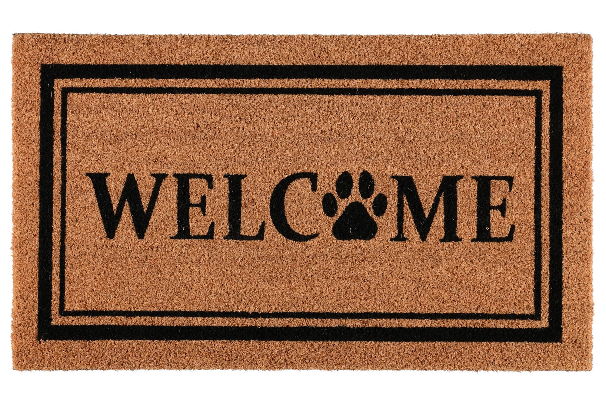 FUSSMATTE Paw 45/75 cm - Braun, Naturmaterialien (75/45cm)