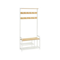 GARDEROBENSTÄNDER OSLO - Weiß, Holzwerkstoff (85/180.5/30cm) - Hansiro