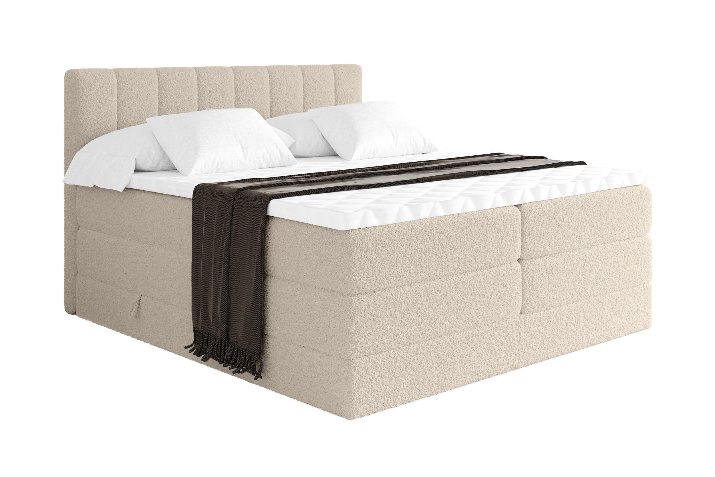 Altdecor Boxspringbett Cappuccino 140x200 cm