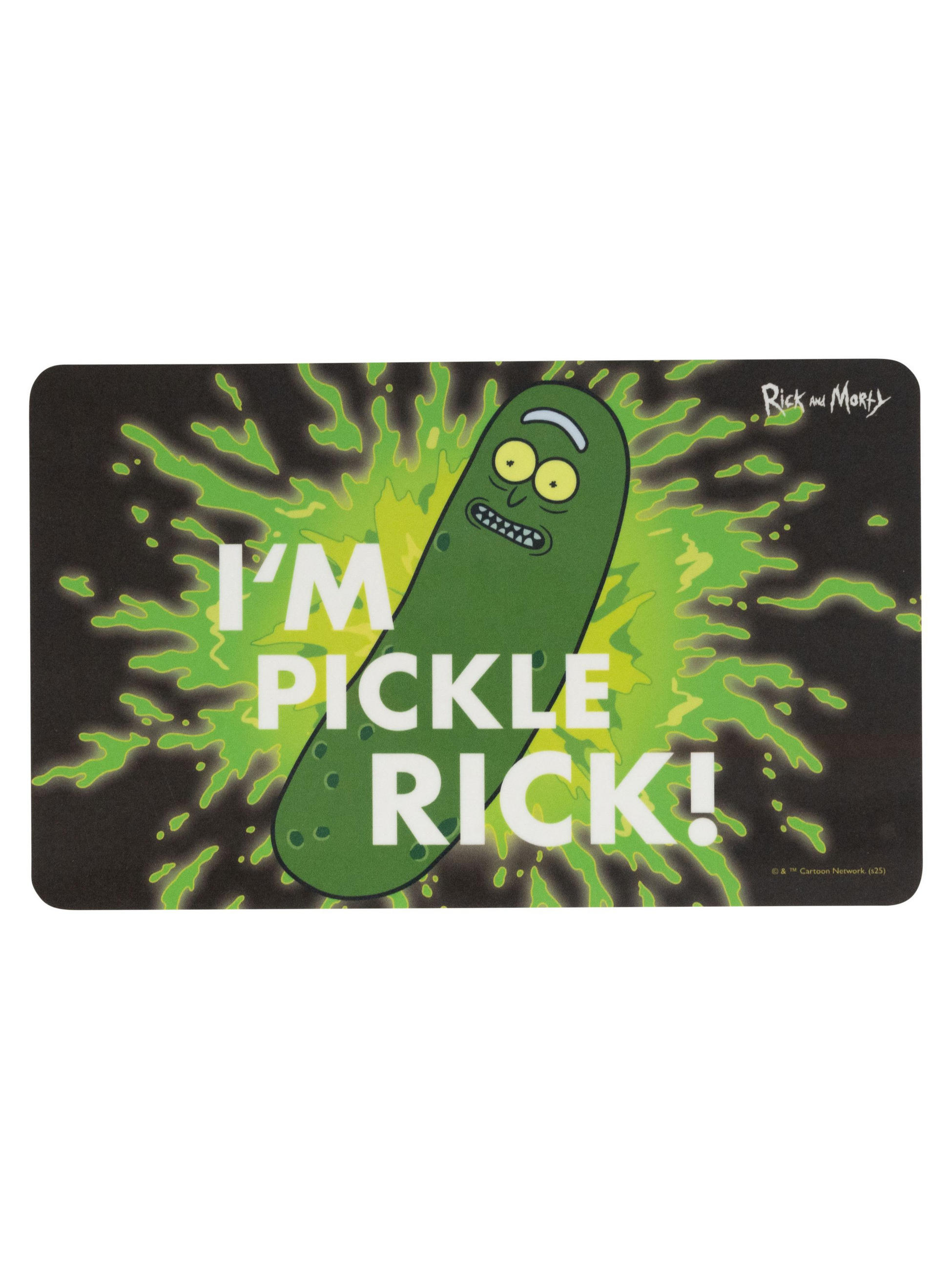 BRETTCHEN Rick and Morty I'm Pickle Rick Grün 14,5 x 23,5 cm - Schwarz, Kunststoff (14.5/23.5cm) - United Labels