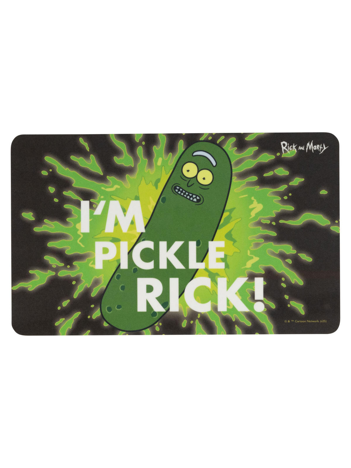 BRETTCHEN Rick and Morty I'm Pickle Rick Grün 14,5 x 23,5 cm - Schwarz, Kunststoff (14.5/23.5cm) - United Labels