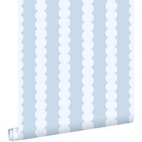 TAPETE grafisches Muster 0.53 x 10.05 m - Blau, Papier (53/1000cm) - ESTAhome