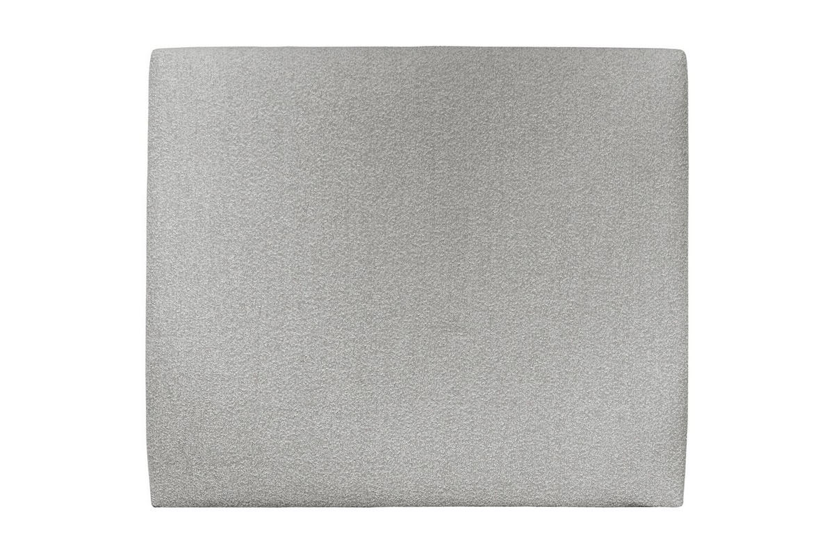 KOPFTEIL gepolstertes – grauer Bouclé-Stoff - 150 cm - Beige/Grau, Holz (150/120/10cm) - Sommeil de Plomb