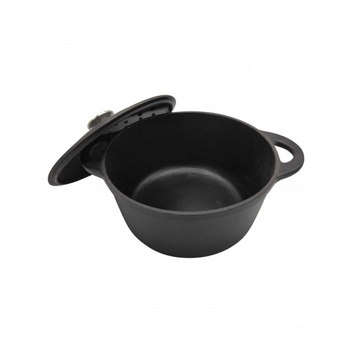 TOPF Graphit 22/22/7 cm KH1523 - Graphitfarben, Metall (22cm) - Kinghoff 