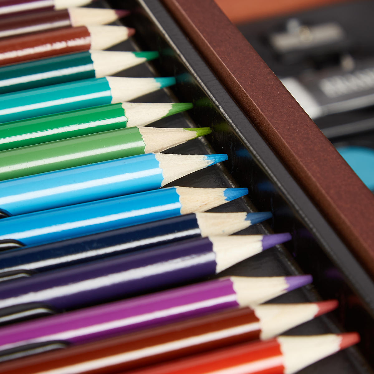 MALKOFFER - Multicolor, Holz/Kunststoff (38.5/5/29.5cm) - Relaxdays