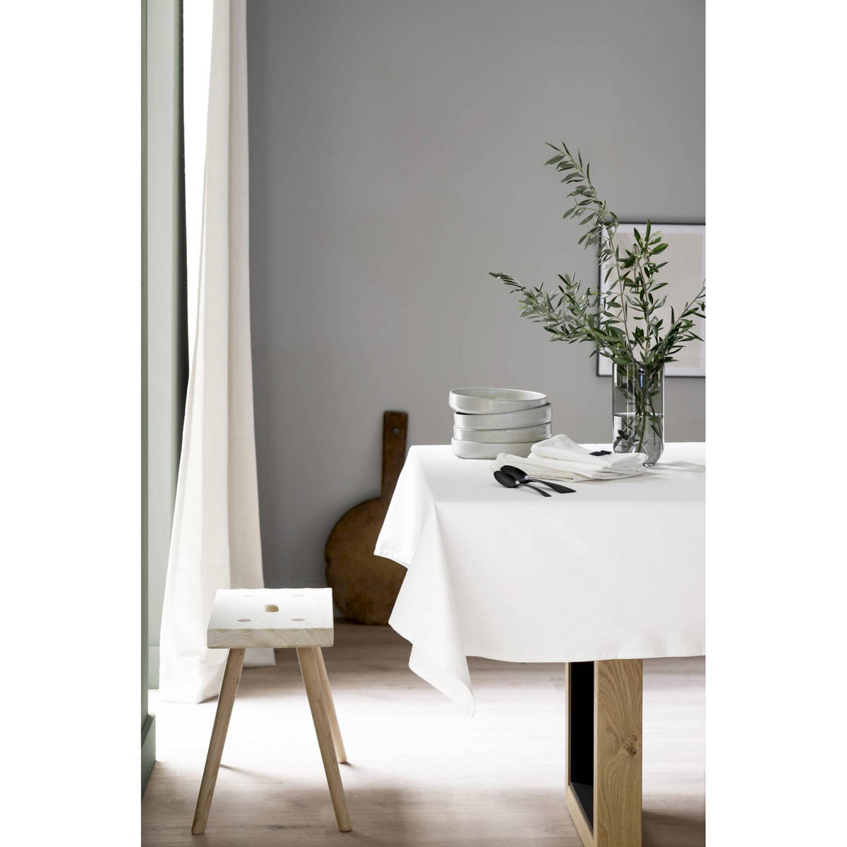 TISCHDECKE BASE - Creme, Textil (140/170/1.5cm) - Schöner Wohnen